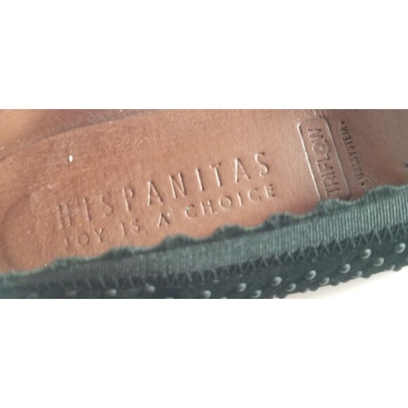 HISPANITAS 3D Black Women's Hobnail Scalloped Bethel Ballerina Flats Shoes US 6 - Picture 9 of 11